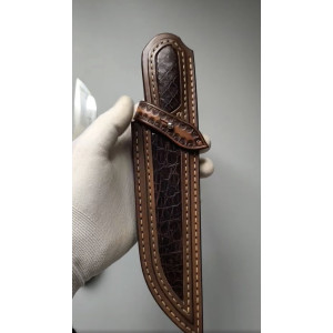 ОГРЯДНИЙ ІІ авторський ніж ручної роботи майстра SD, сталь - М390 в обкладках 95Х18, 61-62 HRC. Photo 3